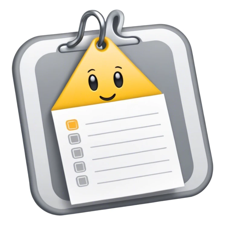 One to do List hook ✅ in yellow and grey  sticker