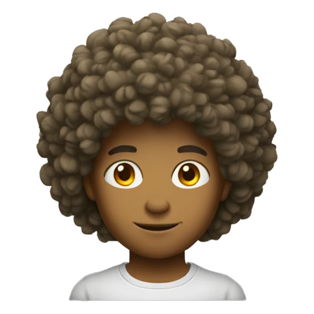 Dragon avec coupe afro sticker