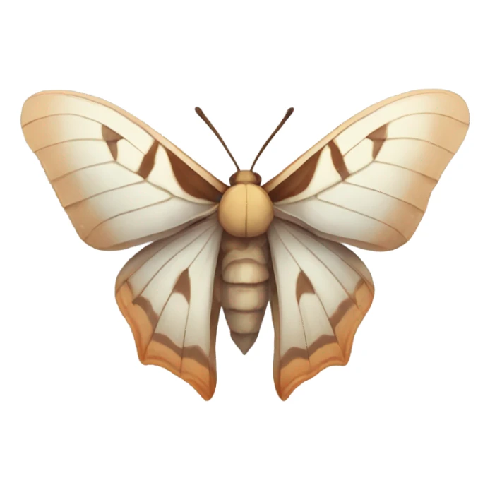 beautiful moth with melting transparent wings sticker