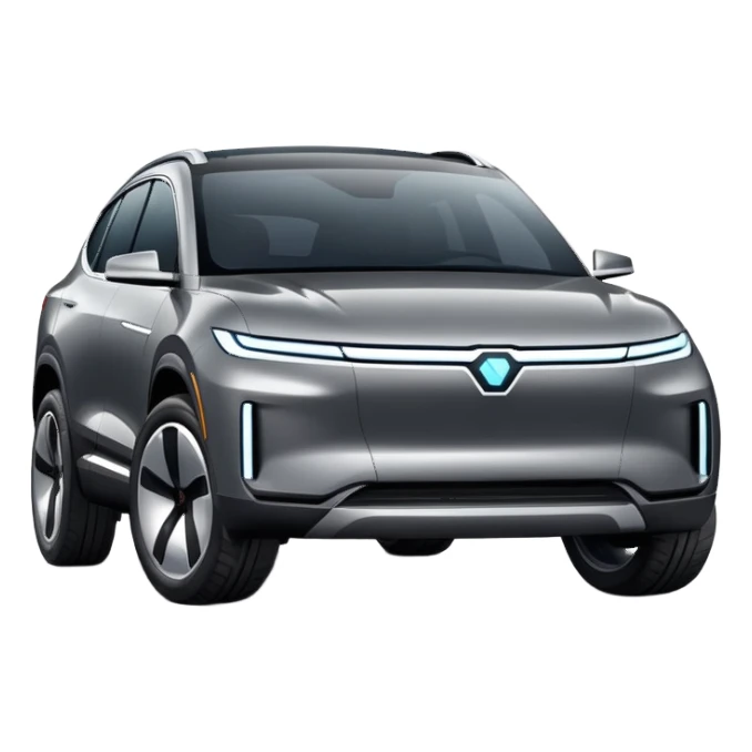 modern electric SUV with sleek design sticker