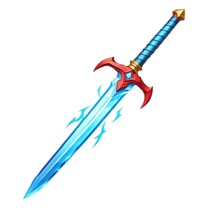 Fire sword x lightning x ice x wind sticker