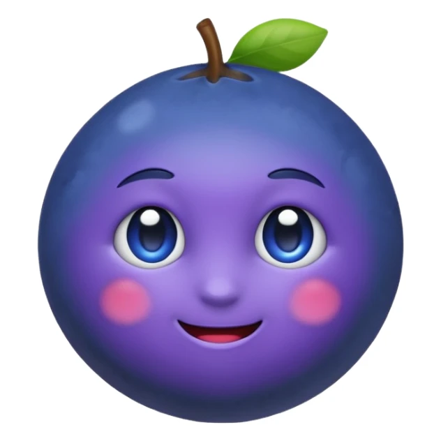 Un emoji fruit myrtille sticker