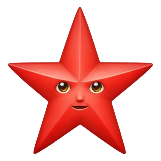 I wan a red star with 5 points sticker