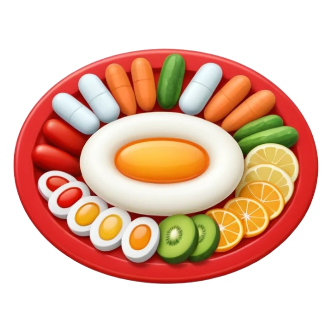 medication and food seperately sticker