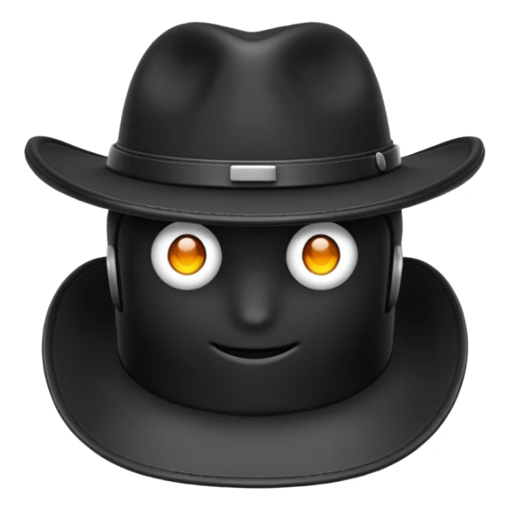 ön açıdan şapka sticker