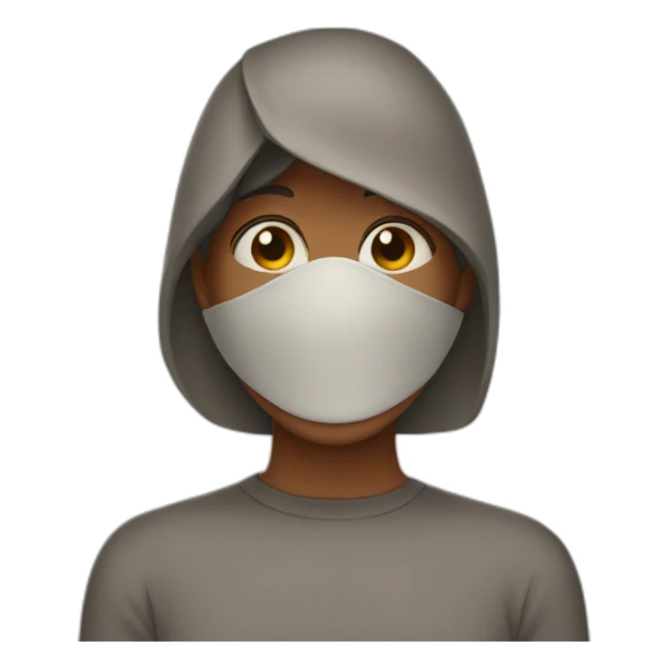 shamed covering face sticker