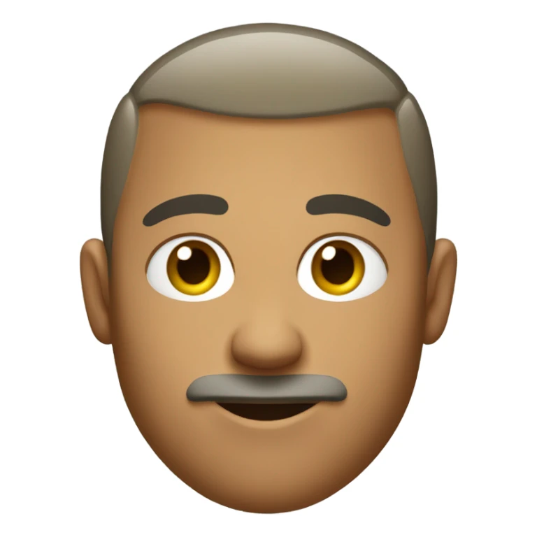 Buzz cut man with 5 o'clock shadow sticker