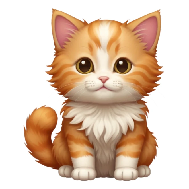 Kitten makes a wish sticker