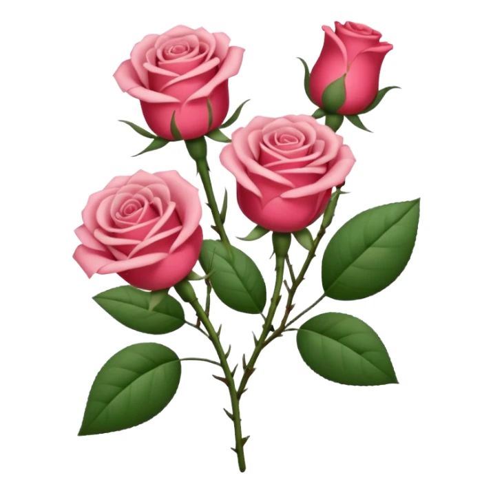 Ramo de rosas rosa sticker