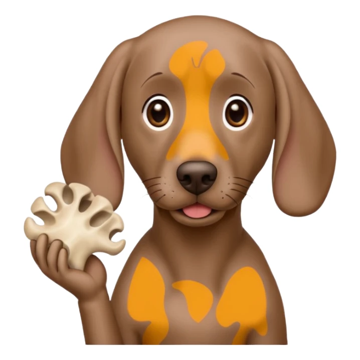 Weimaraner begging for bones sticker