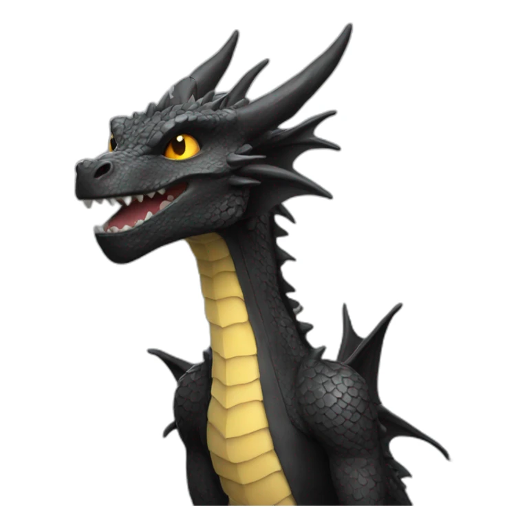 dragon noir electric sticker