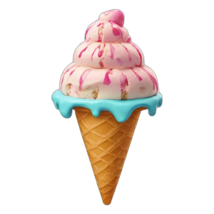 kaleidoscope ICe cream sticker