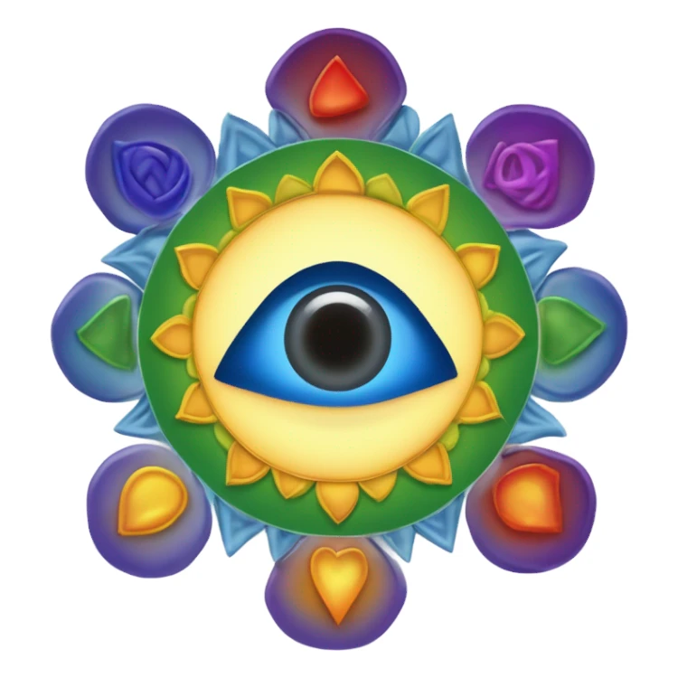 the seven chakras sticker