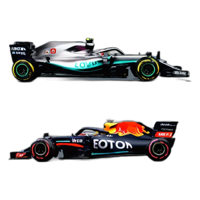 Lewis Hamilton win race and Verstappen crashed sticker