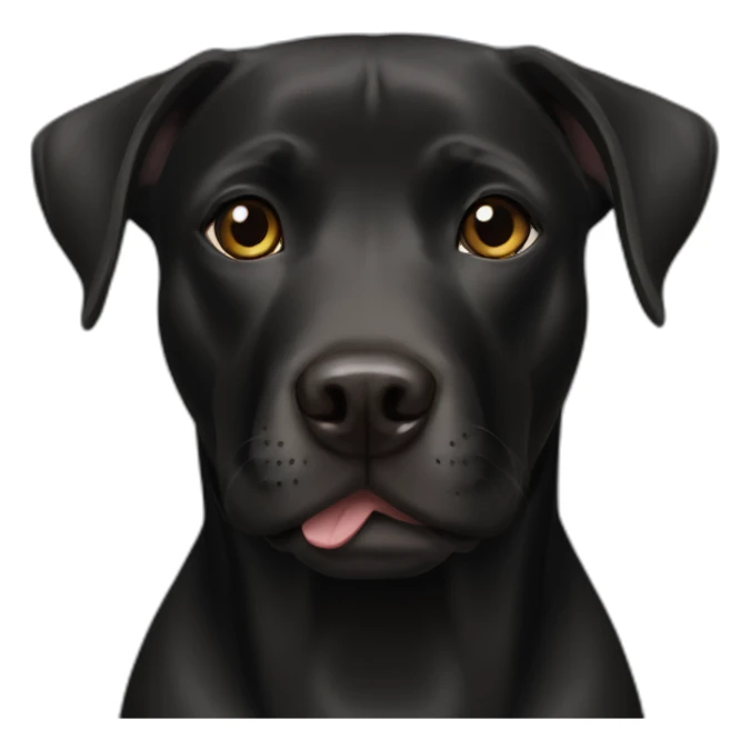 Black labrador pitbull mix sticker