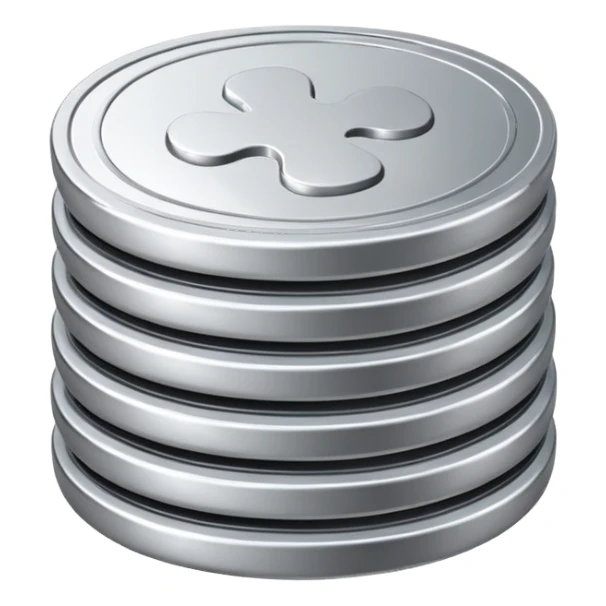 a stack of three coinsa stack of three coins sticker