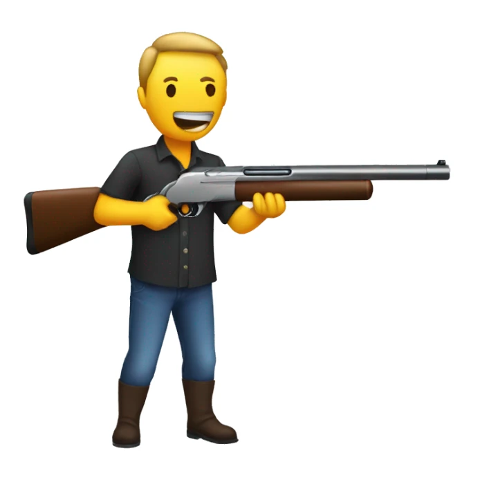 Clip art shotgun sticker