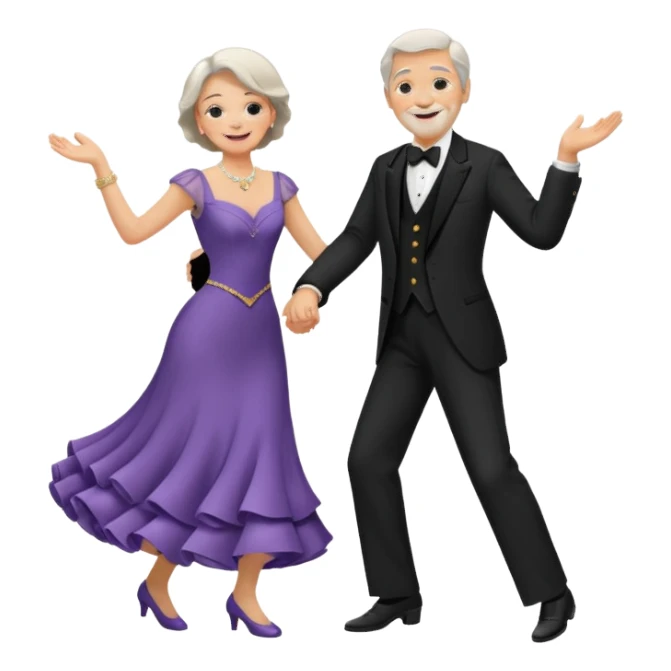 old people Waltz sticker