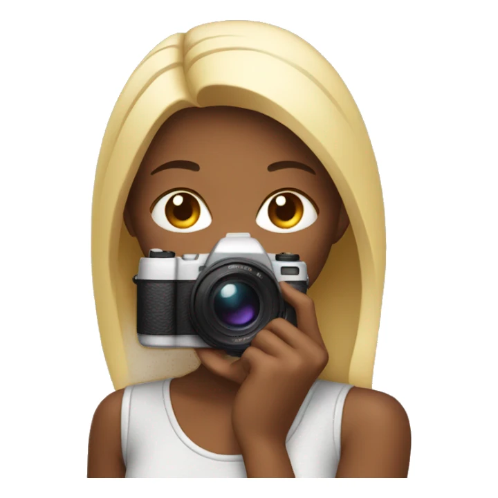 girl with camera  sticker