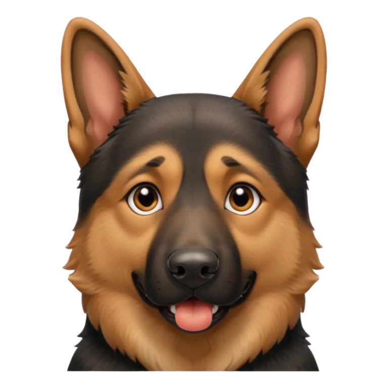 german shepard head only barkingg sticker