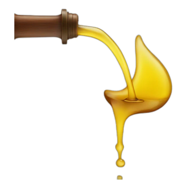 pouring oil sticker