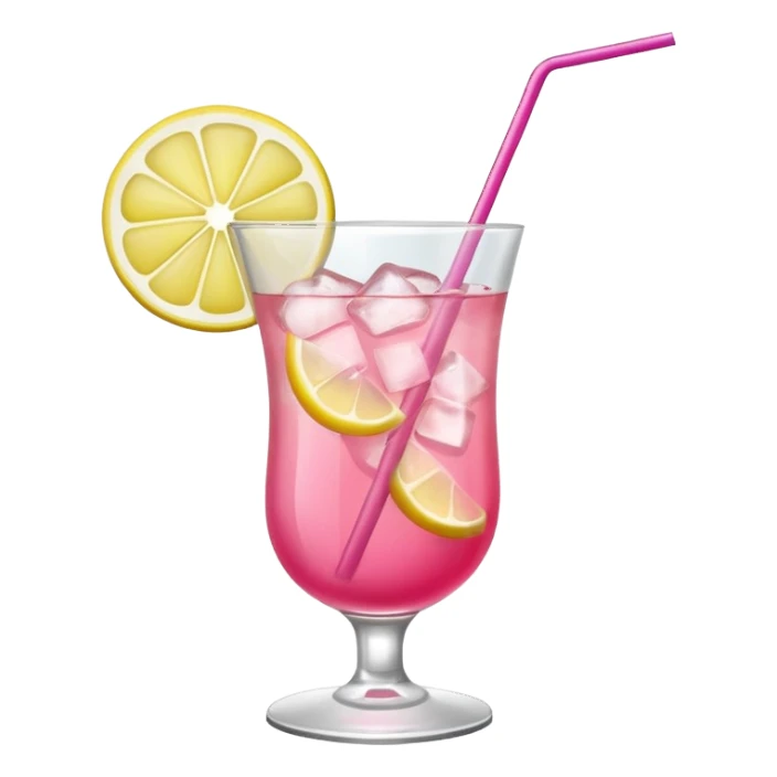 Cocktail Pink With Lemon sticker