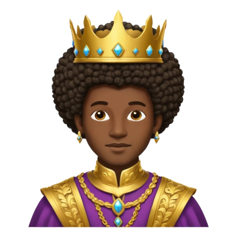 Afro prince sticker