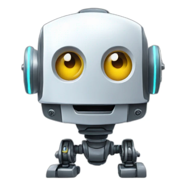 A robot surprised, AI CONCEPT sticker