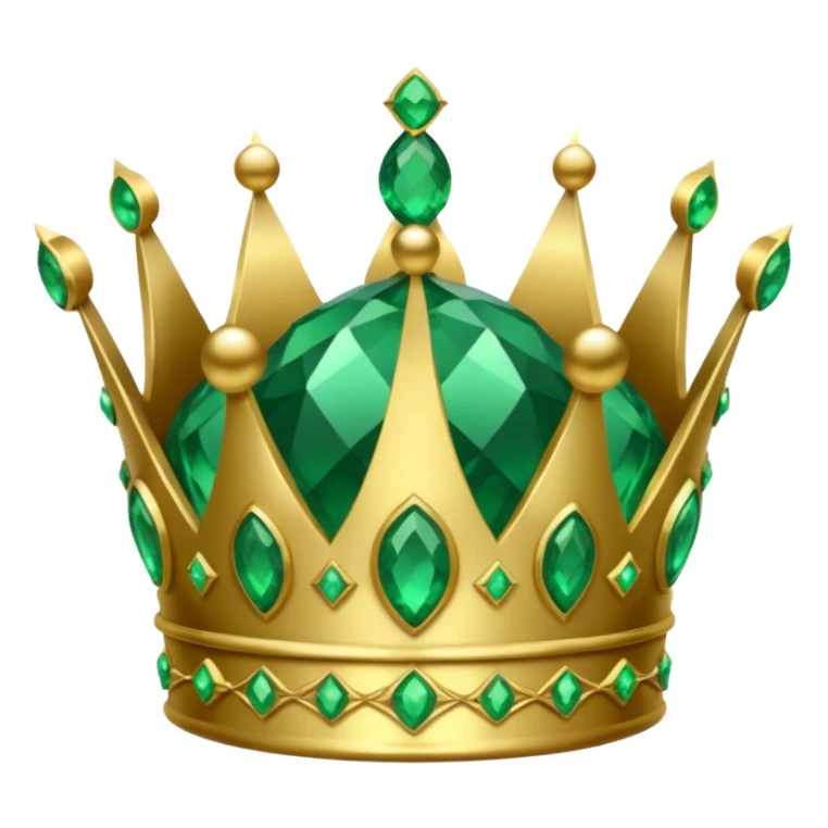 crown made of emerald sticker