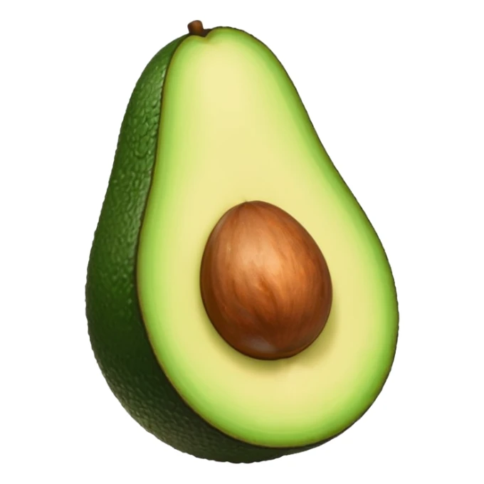 Half Avocado sticker