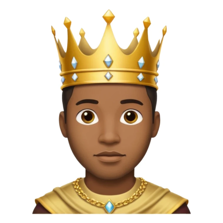 Afro white prince sticker