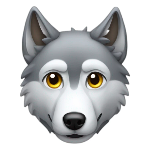 wolf with milk sticker
