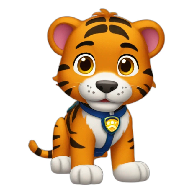 paw patrol tiger sticker
