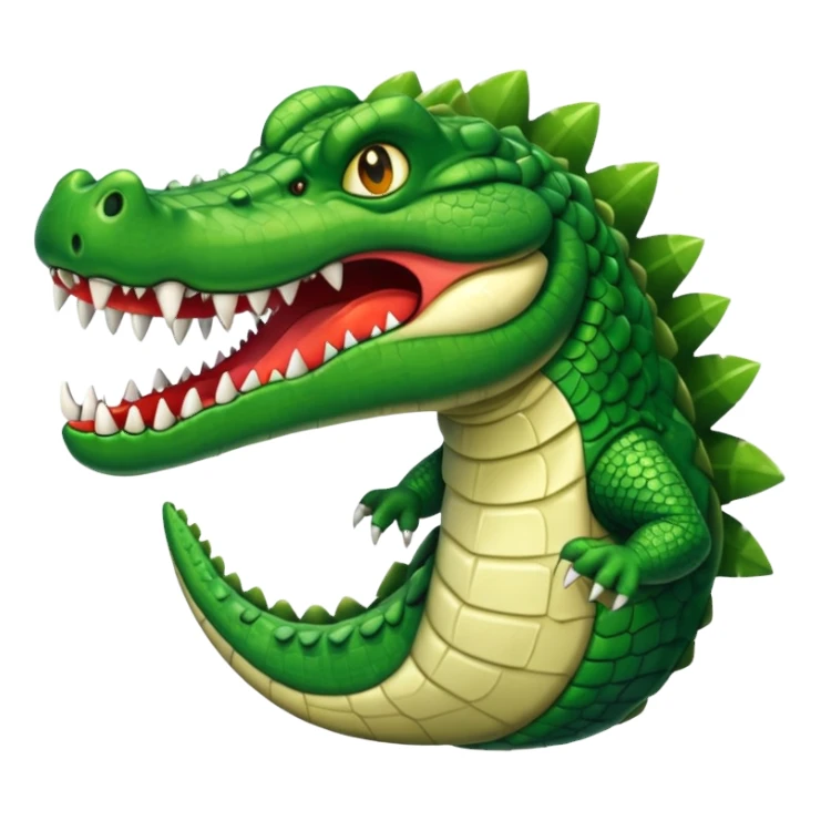 Crocodile avec corps de bombardier  sticker