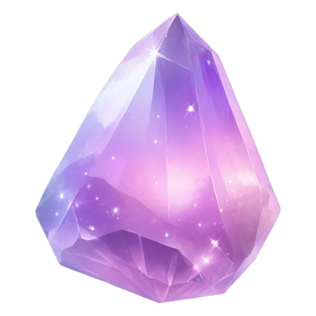 Pastel nebula crystal shard gem sticker