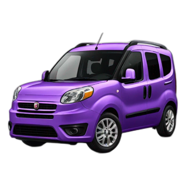 Purple Fiat doblo sticker
