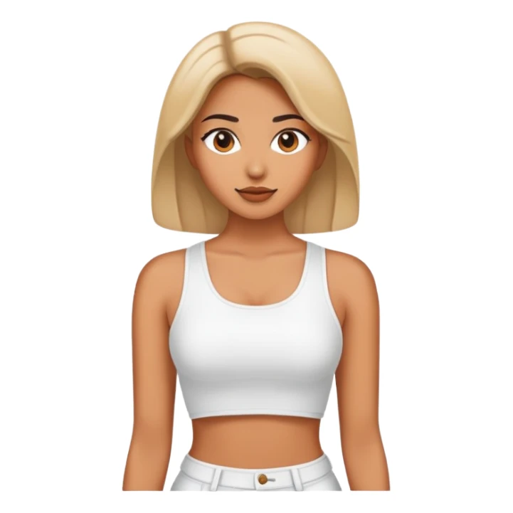 Женщина с топиком  sticker