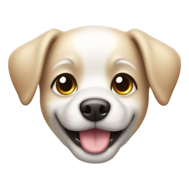 cute dog with shiny e sticker