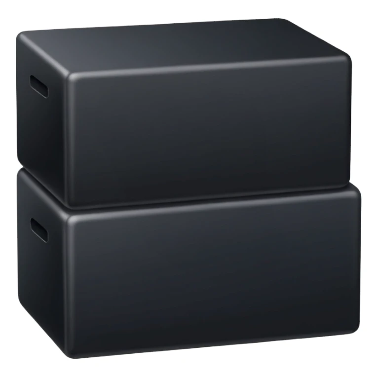 A long block of black boxes sticker