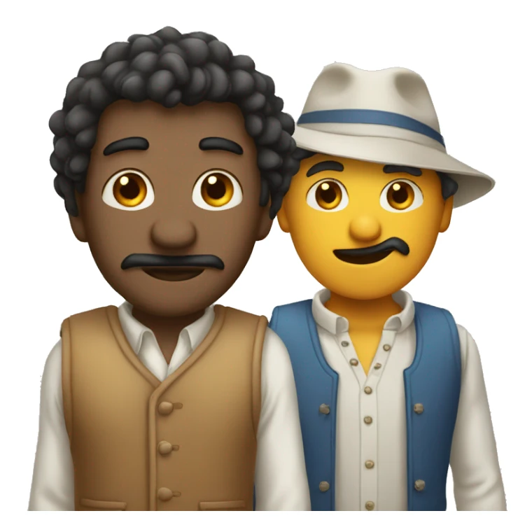 three crazy different mans and diferetent clothes sticker