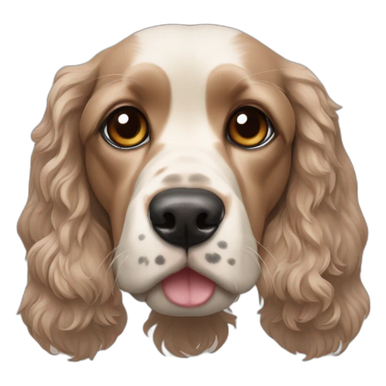 Cocker spaniel color canela triste sticker