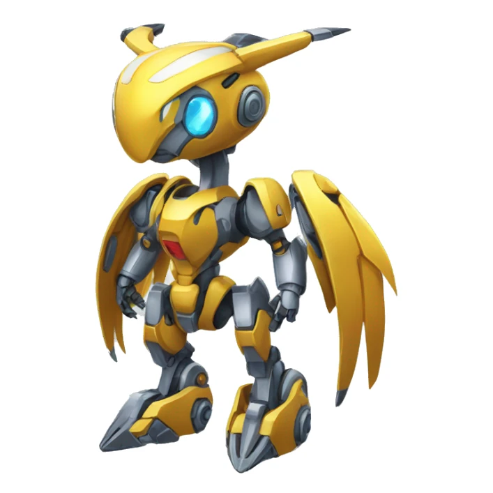 Futuristic Mechanical Pokémon-Medabot-Dragon full body sticker