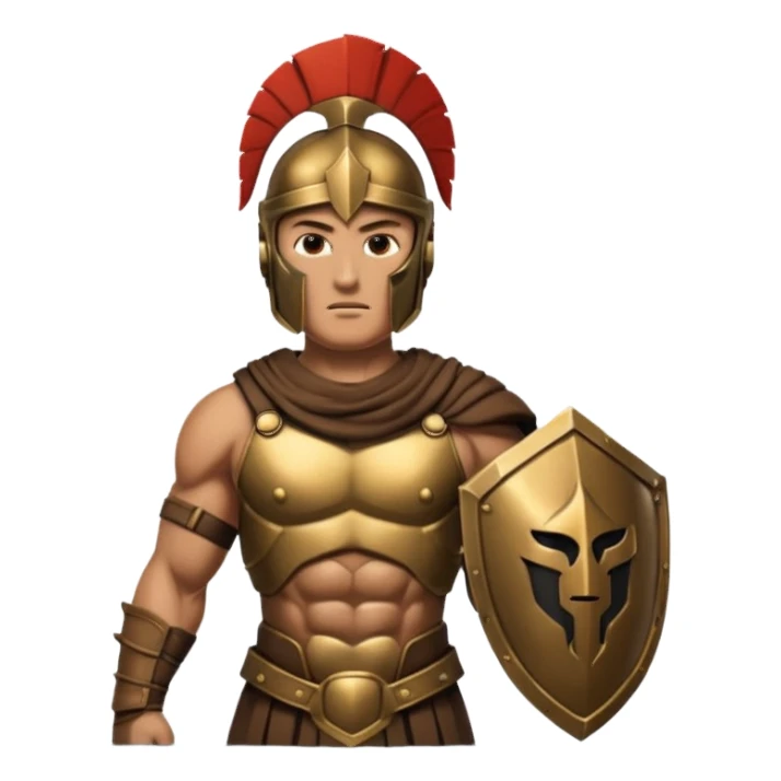 Spartan soldier house sticker