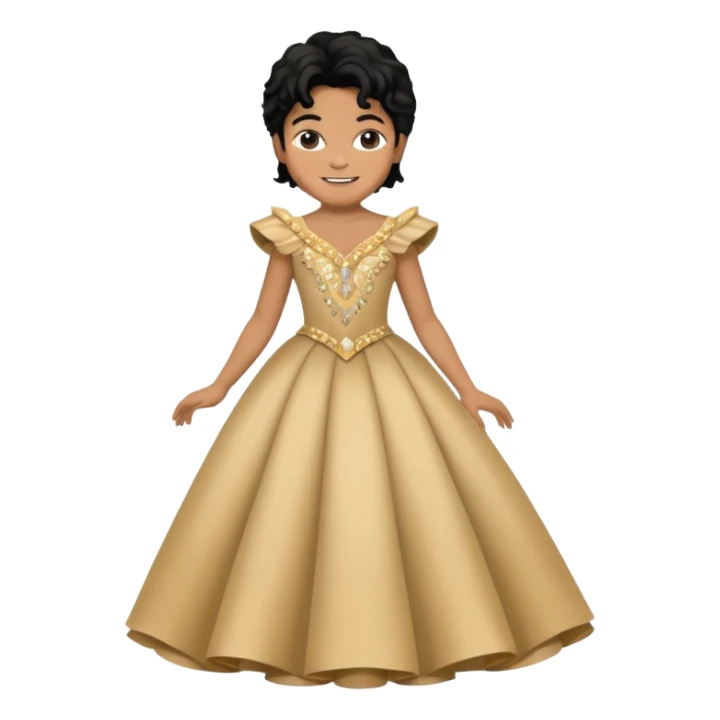 michael jackson with a gala dress sticker
