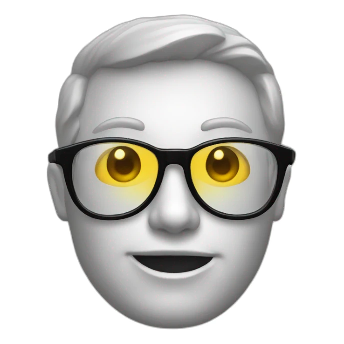 Caca avec des lunette sticker