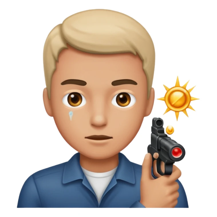 Guy getting shot sticker