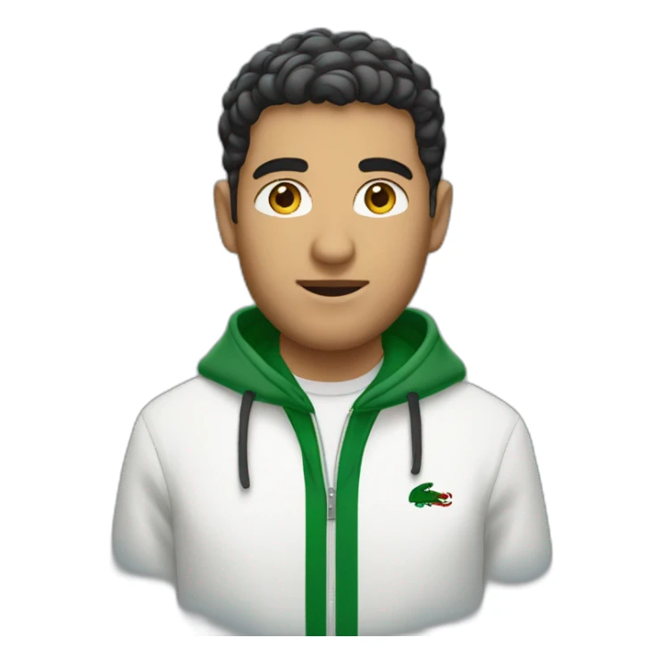 algerian Guy with Lacoste clothes sticker