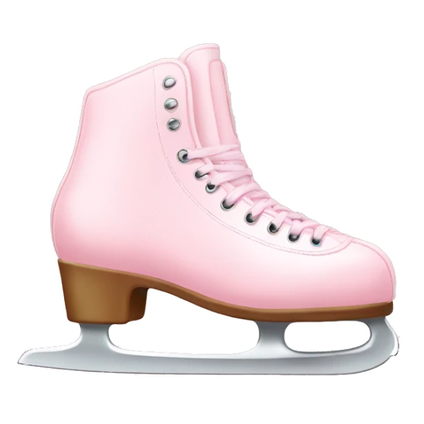 pastel pink ice skates sticker