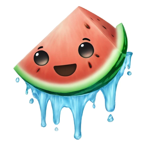 Water melon ice sticker