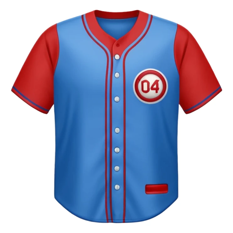 baseball jersey blue (#00A3E0) and red (#F9423A) sticker
